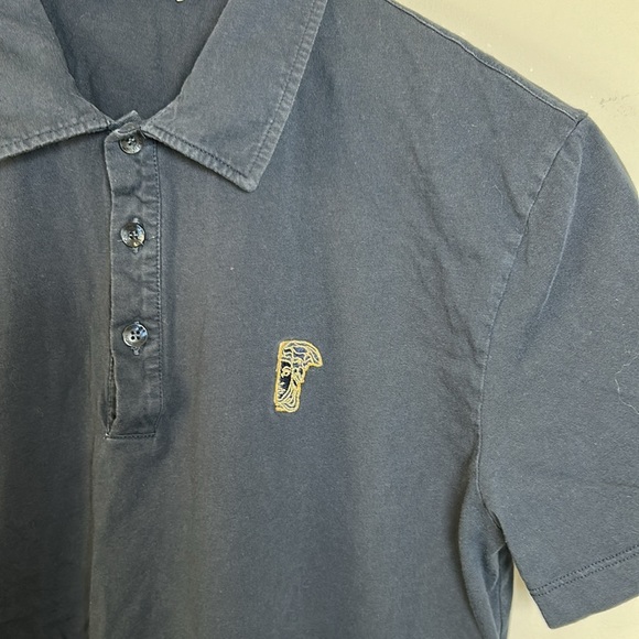 Versace Collection Half Medusa Logo 3 Button Placket Polo Shirt Mens Sz M - Picture 3 of 11
